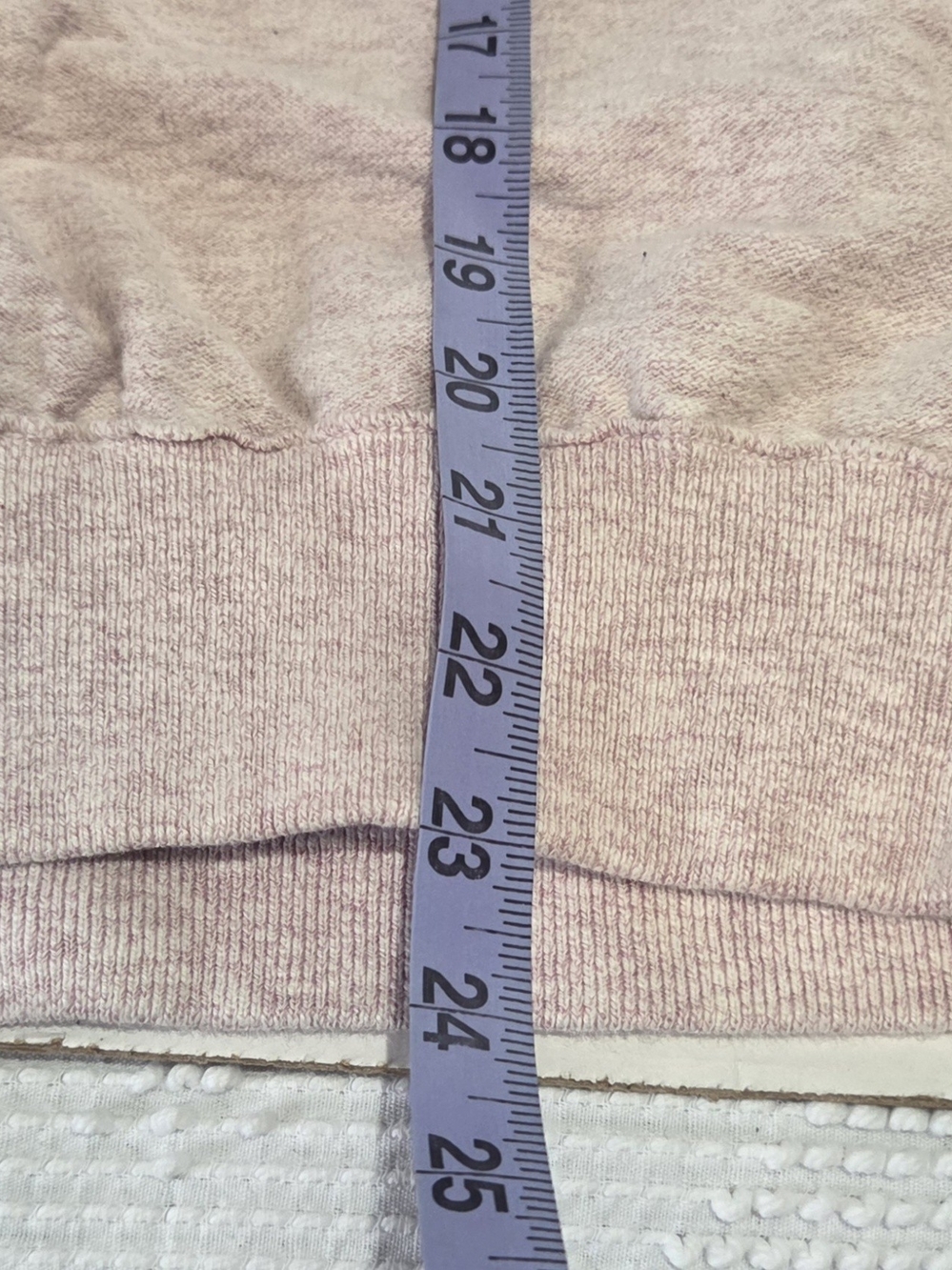 Stone Island Unisex Sz M Pink Melange Reverse Seam Crewneck Organic Sweatshirt - Picture 6 of 10